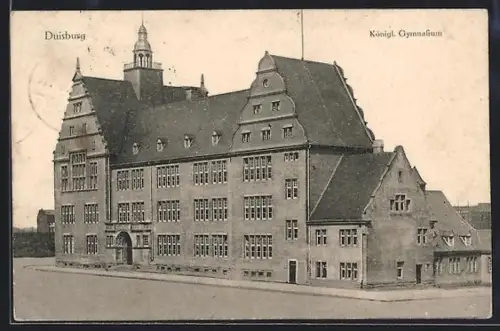 AK Duisburg, Exterieur des Königlichen Gymnasiums
