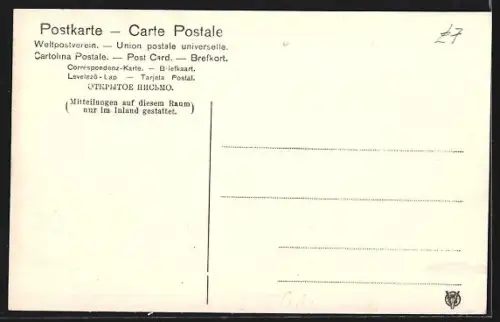 AK Berlin-Tiergarten, Partie in der Bellevuestrasse