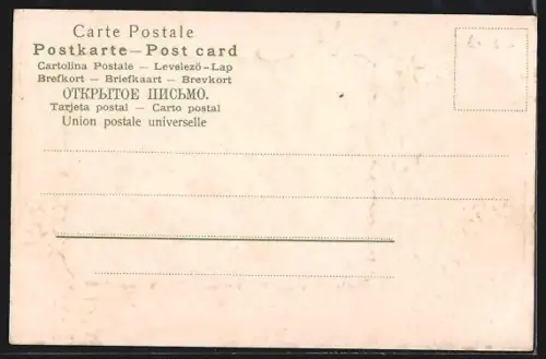 Präge-AK Hamburg, Partie an der Reesendammbrücke mit Vergissmeinnicht im Passepartout