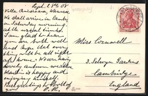 AK Berlin-Wannsee, Dampfer-Station und Bootshafen