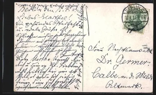 AK Berlin, Weidendammer Brücke, Komische Oper