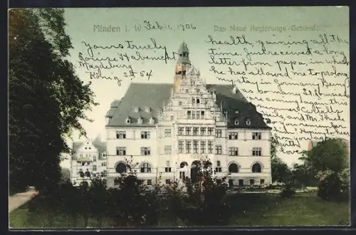 AK Minden i. W., Neues Regierungs-Gebäude