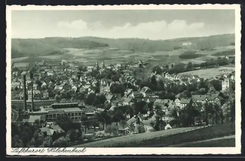 AK Hilchenbach, Ortsansicht aus der Vogelschau