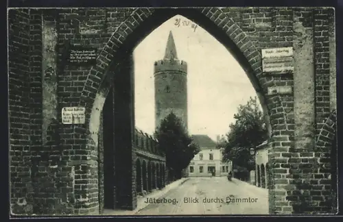 AK Jüterbog, Blick durchs Dammtor