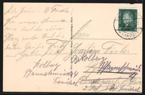 AK Blankenburg a /Harz, Schloss, Felsen