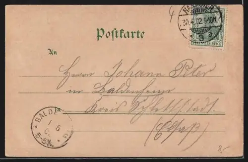 AK Hannover, Ernst August Platz, Ernst August Denkmal