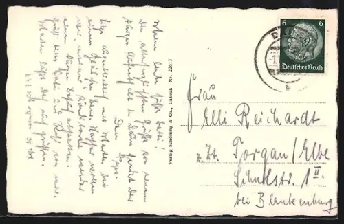 AK Daun /Eifel, Gemündener Maar aus der Vogelschau