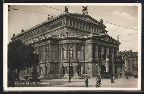 AK Frankfurt a. M., Opernhaus