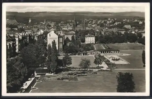 AK Wiesbaden, Reisingerbrunnen und Herbert-Anlage
