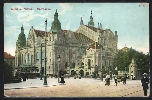 AK Köln-Neustadt, Blick zum Opernhaus