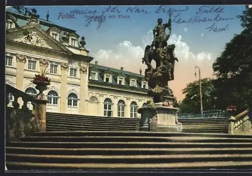 AK Fulda, Orangerie mit Flora