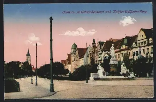 AK Koblenz, Artilleriedenkmal, Kaiser-Wilhelm-Ring