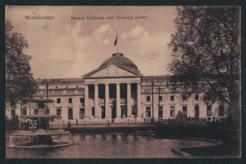 AK Wiesbaden, Neues Kurhaus vom Bowling green