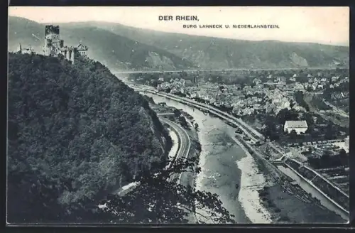 AK Niederlahnstein /Rhein, Burg Lahneck