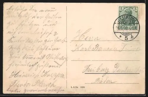 AK Berlin-Wannsee, Blick auf den Wannsee und Schwanenwerder