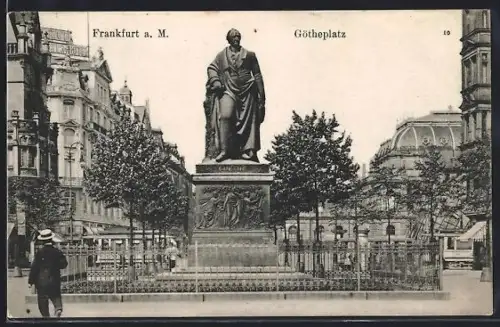 AK Frankfurt a. M., Goetheplatz