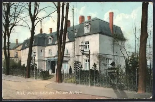 AK Kiel, Palais S.K.H. des Prinzen Adalbert
