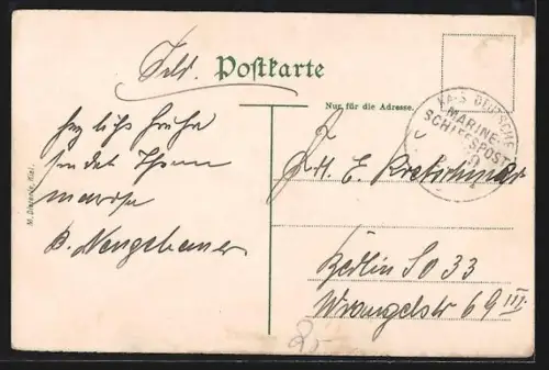 AK Kiel, Palais S.K.H. des Prinzen Adalbert