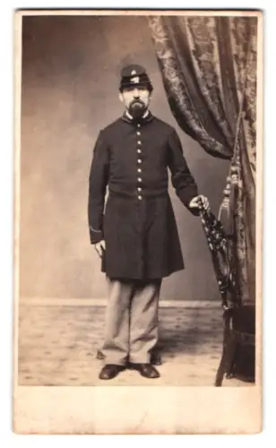 Fotografie Reimer, Philadelphia, Soldat in Uniform der der US Nordstaaten, US Bürgerkrieg / Civil War