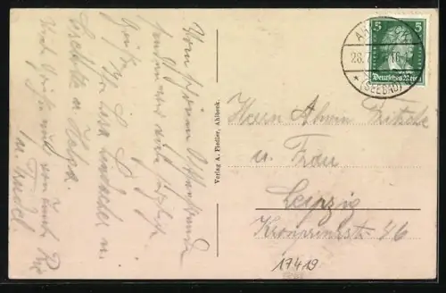 AK Ahlbeck / Ostseebad, Seebrücke aus der Vogelschau