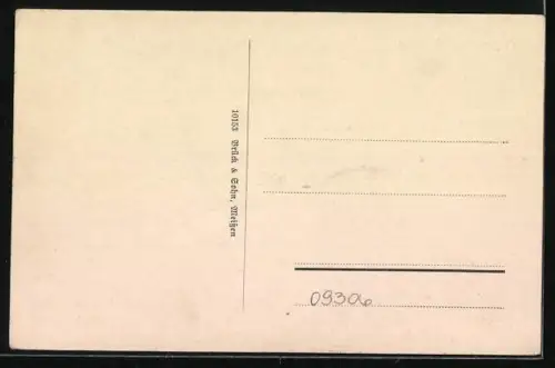 AK Göhren / Göhrener Brücke, Gesamtansicht mit Flusslauf