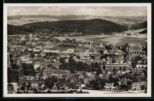 AK Aue / Erzgebirge, Totalansicht