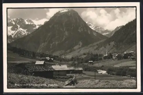 AK Brand, Ortsansicht mit Scesaplana