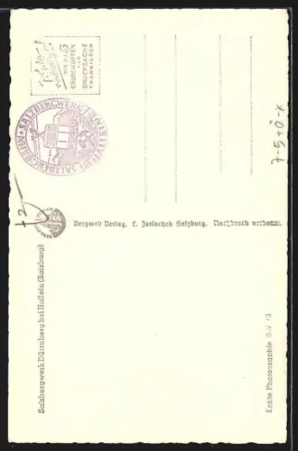 AK Dürnberg, Salzbergwerk, Bergleute an der Siegmund Rolle