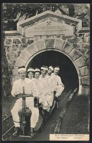 AK Dürnberg, Ausfahrt des Salzbergwerks, Wolfdietrichstollen