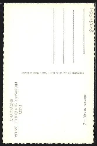 AK Reims, Champagne, Veuve Clicquot-Ponsardin, Vins au remuage, Weinkeller