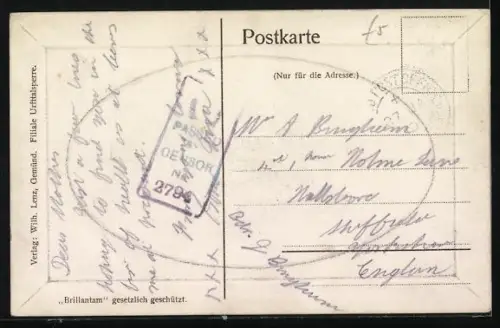 Passepartout-AK Gemünd / Eifel, Urfttalsperre in Holzrahmenoptik