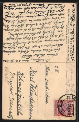 AK Bautzen, Petrikirche und Kronprinzenbrücke