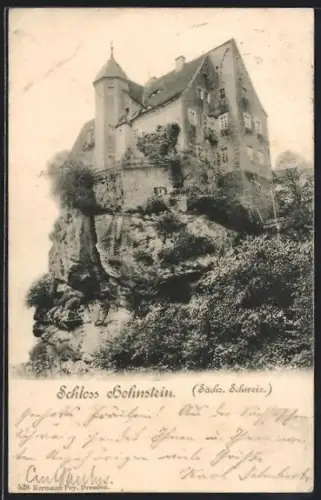 AK Hohnstein /Sächs. Schweiz, Schloss Hohnstein