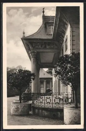 AK Dresden-Pillnitz, Schloss Pillnitz, Teilansicht