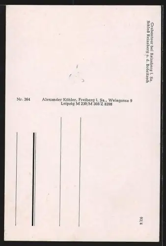 AK Reinsberg /Sa., Schloss Reinsberg, Flusspartie