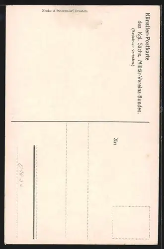 Künstler-AK Königstein / Sächs. Schweiz, Hungerturm an der Festung