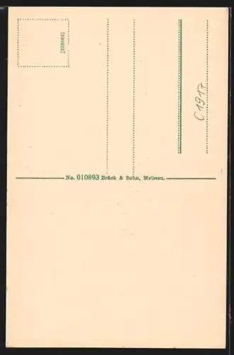 AK Kamenz, Blick vom Herrental nach der Hauptkirche