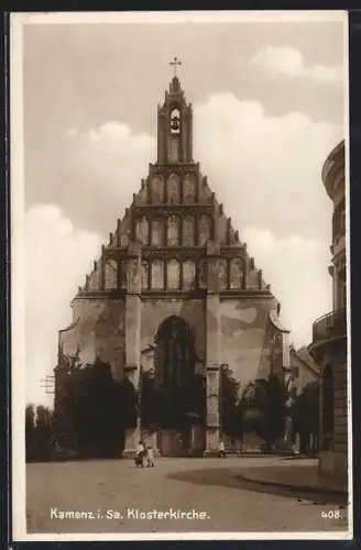 AK Kamenz i. Sa., vor der Klosterkirche