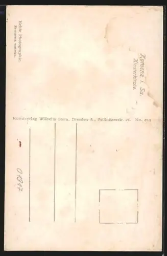 AK Kamenz i. Sa., vor der Klosterkirche