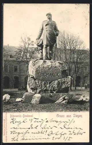 AK Siegen, Bismarckdenkmal