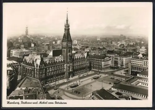 AK Hamburg, Blick auf das Rathaus
