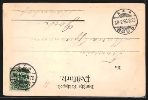 AK Hamburg, Bacchus-Statue im Eingang zum Ratskeller