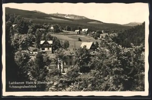 AK Hain i. Riesengeb., Ort mit Schneegrubenblick