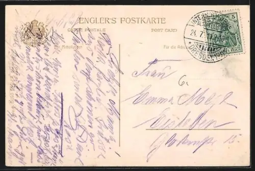 AK Dresden, Blick vom Palais, Gartenanlage Grosser Garten