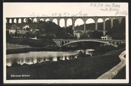 AK Göhren / Muldenthal, Restaurant Göhrener Brücke, Bes. Hermann Sittner
