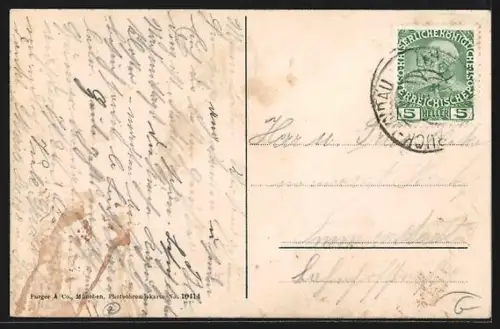 AK Bludenz, Teilansicht mit Kirche