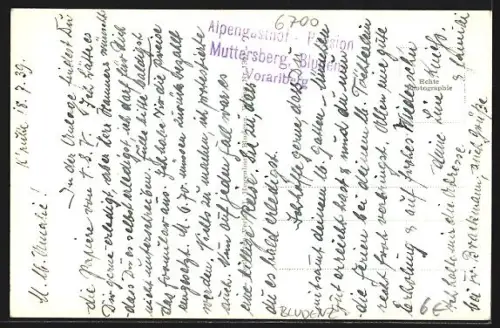 AK Bludenz, Alpengasthof und Pension Muttersberg