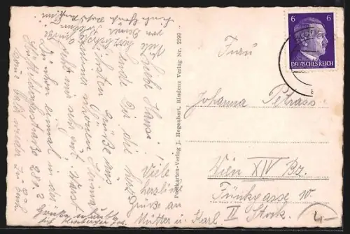 AK Bludenz, Teilansicht mit Kirche