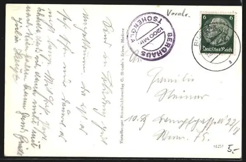 AK Bludenz, Strassenpartie mit Brunnen