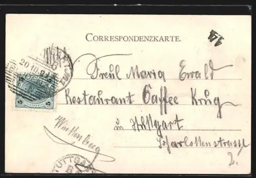 AK Bludenz, Ortspartie mit Kirche